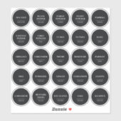 Moderne Chic minimaliste Élégant Étiquettes épices (Feuille)