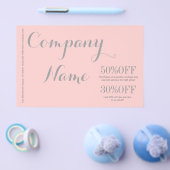 Moderne Chic Minimalistische Cosmetologist roze Flyer (Enkel)