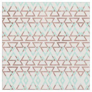 Moderne Chic Mint Green Roos Gold Glitter Triangle Stof