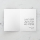 Moderne Chic Monogram Foto Bruiloft Bedankkaart (Binnen)