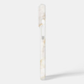 Moderne Chic Monogram Marmeren Look Custom Case-Mate iPhone Case (Achterkant / Links)