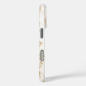 Moderne Chic Monogram Marmeren Look Custom Case-Mate iPhone Case (Achterkant / Rechts)
