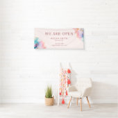 Moderne Chic Pastel Alcohol Inkt Banner (Insitu)