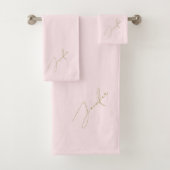 Moderne Chic Rose Gold Nom Script (En situation)