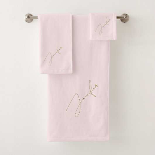 Moderne Chic Rose Gold Nom Script (En situation)
