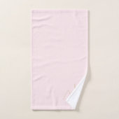 Moderne Chic Rose Gold Nom Script (Serviette à main)