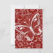 Moderne Chic Rouge & Brun Merci (Dos)