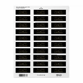 Moderne Chic Script Kerstmis-terugzendadreslabel Etiket (Full Sheet)