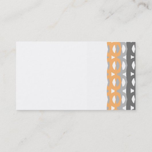 moderne chic trendy mid - eeuwse stijl abstract visitekaartje (Achterkant)