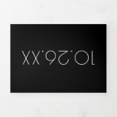 Moderne + Chic Type Enregistrer Le Carte photo Dat (Page de couverture)