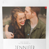 Moderne + Chic Type Enregistrer Le Carte photo Dat (Intérieur en premier)