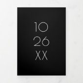 Moderne + Chic Type Enregistrer Le Carte photo Dat (Page de couverture)