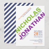 Moderne Chic Typography Gay Wedding Invitations Kaart (Voorkant / Achterkant)