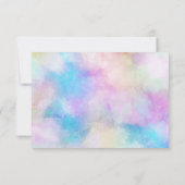 Moderne Chic Waterverf bruiloft uitnodiging (Achterkant)