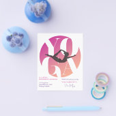 Moderne Chic Yoga Instructor Studio-lessen Flyer (Enkel)