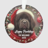 Moderne chien de compagnie mignon Joyeuses Fêtes 2 (devant)