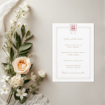 Moderne Chinese bruiloft voor dubbelgeluk