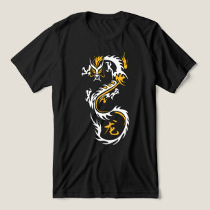 Moderne Chinese draak Tri-Blend Shirt