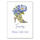 Moderne Chinoiserie High-Heel Schoen Favorieten Te Kaart (Achterkant)