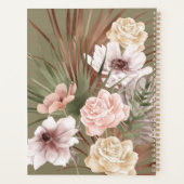 Moderne chique Boheemse Waterverf Florals Foto Boo Planner (Achterkant)