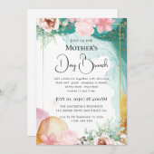 Moderne chique boho heldere wilde bloemen kaart (Voorkant / Achterkant)