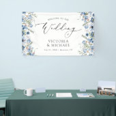 Moderne chique bruiloft spandoek (Beurs)