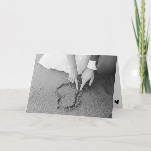 Moderne chique BW Lifestyle Bruiloft Douche Gift K Kaart