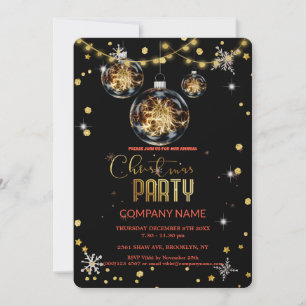 Moderne Chique Corporate, Kerst gouden decoratie Kaart