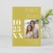 Moderne chique eenvoudige vetgedrukte script als g save the date (Staand voorkant)