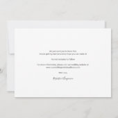 Moderne chique foto's Bewaar de datum aankondiging (Achterkant)