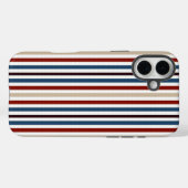 Moderne chique gestreept Case-Mate iPhone case (Achterkant (horizontaal))