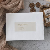 Moderne chique gouden gast Adresetiketten Sticker