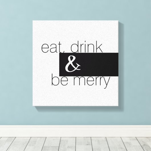 Moderne chique keuken muurkunst zwart-wit canvas afdruk (Insitu (Houten vloer))