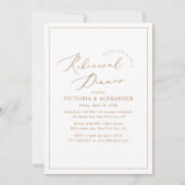 Moderne & chique repetitie diner uitnodiging (Voorkant)