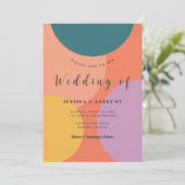 Moderne chique retro minimalistische boho terug br kaart (Staand voorkant)