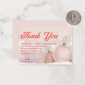 Moderne chique rode script bruiloft dank u vakanti notitiekaartje (Voorkant / Achterkant in situ)