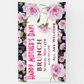 Moderne chique roze rozen | MOEDERDAG Spandoek (Verticaal)