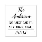 Moderne chique typografie retour adres stempel (Design)