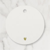 Moderne chique Waterverf wijngaard Landschap Bruil Bedankjes Labels (Achterkant)