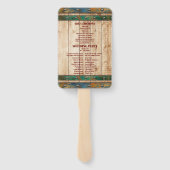 Moderne chique Waterverf wijngaard Landschap Bruil Handwaaier (Achterkant)