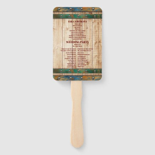 Moderne chique Waterverf wijngaard Landschap Bruil Handwaaier (Achterkant)