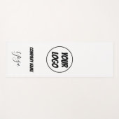 moderne chique witte yoga logo yogamat (Voorkant (horizontaal))