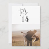 Moderne Chique Zwart Wit 5x7"de Nummers van de Fot (Voorkant)