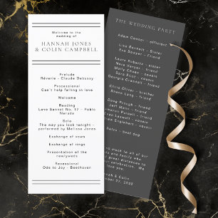 Moderne chique zwart & wit typografie programma