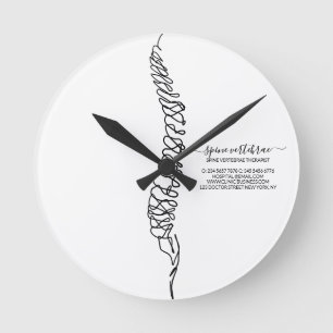Moderne Chiropractische Chiropratiker Professional Ronde Klok