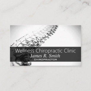 Moderne Chiropractor Clinic Health Bus Visitekaartje