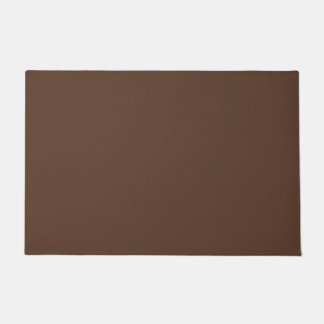 Moderne Chocoladebruine Effen Kleur Deurmat