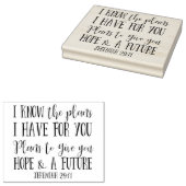 Moderne Christelijke Bijbelverzen Typografie Rubberstempel (Gestempeld)