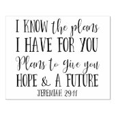 Moderne Christelijke Bijbelverzen Typografie Rubberstempel (Afrduk)