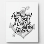 Moderne Christelijke kustankerplaats Fotoplaat (Voorkant)